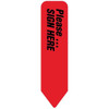 Rrd Uniarrow Flag 2-1/4" X 9/16" Red Package Of 150