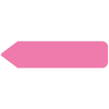 Rrd Uniarrow Flag 2-1/4"X9/16" Flourescent Pink Package Of 150