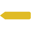 Rrd Uniarrow Flag 2-1/4"X9/16" Gold Package Of 150