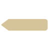 Rrd Uniarrow Flag 2-1/4"X9/16" Tan Package Of 150