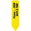 Rrd Uniarrow Flag 2-1/4"X9/16" Yellow Package Of 150