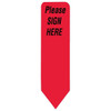 Rrd Uniarrow Jr. Spacesaver Flag 1-3/16" X 5/16" Please Sign Here Package Of 300