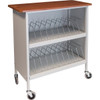 Omnimed Artisan Cabinet Chart Rack, 20 Cap, Cherry Thermofoil Top, Beige