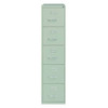 Hirsh 26.5" Deep 5 Drawer Letter Width Metal Vertical File Cabinet, Commercial Grade, Light Gray