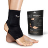 Heelbo Copper Infused Ankle Compression Sock, Breathable, Black, Large