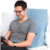 DMI 10 In. Bed Wedge Pillow, 24 X 24 In., High-Density Foam, Blue