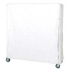 Quantum Storage Systems Cart Cover 400 Denier White Nylon Velcro Closure 18wx60lx63h Inch