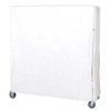 Quantum Storage Systems Cart Cover 400 Denier White Nylon Velcro Closure 18wx60lx74h Inch