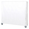 Quantum Storage Systems Cart Cover 400 Denier White Nylon Zipper Closure 24wx72lx74h Inch