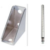 Quantum Storage Systems Posts With Wall Mount Brackets Chrome 14h Inch