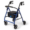 Medline Basic Steel Rollator With 6" Wheels Blue