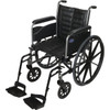 Invacare Tracer Ex2 Wheelchair 20"X16" Full Length Swing Away Footrests Composite
