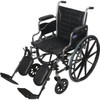 Invacare Tracer Iv Standard Wheelchair 22"X18" Full Length Elevating Legrest- Aluminum