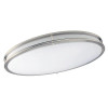 Quick Install 24-Inch Oval 25w/30w/34w Dimmable Integrated LED Flush Mount Light With 5 CCT Selectable In Brushed Nickel