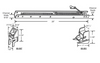 Strybuc D Window Balance 2740, 28" L X 9/16" W X 5/8"h, Top 4 Package Of 4