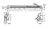 32 In. L X 9/16 In. W X 5/8 In. D 3140 Channel Balance W/ Brackets (8-Pack)