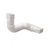 Amerimax Flex A Spout 55 in. White Vinyl Downspout Extension