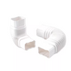 Amerimax Flex-Elbow 2 in. x 3 in. White Vinyl Downspout Elbow
