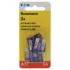 (25Pcs) 3 Amp Standard Fuses