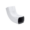 Amerimax 3 in. x 4 in. White Aluminum Downspout A-Elbow