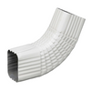 Amerimax Aluminum 12-in White Downspout Side Elbow