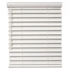 2 In. Smooth Faux Wood 21 In. X 96 In. Room Darkening Blind, Pure White (Actual Size 20.5 x 96)