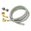 Eastman 5ft Stainless Steel Supply Line Kit w Elbow