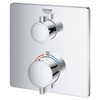 Grohe Grohtherm Square Dual Function Thermostatic Trim With Control Module In Starlight Chrome