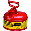Justrite 1 Gallon Red Type I Safety Can