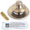 Watco Universal Nufit Push Pull Stopper, Silicone, Combo Pin, Brushed Nickel