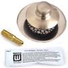 Watco Universal Nufit Push Pull Tub Stopper, Grid, Silicone, Combo Pin, Nickel
