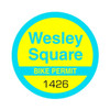 Bike Permit, Circle, 1-1/2 Package Of 100