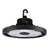 Halco 1'100w Dimmable Led Ufo Hi Bay, 250w Eq, Cct & Lumen Select, Black
