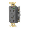 Hubbell Wiring Autoguard 20a 125v Heavy Duty Com Hospital Gfci Recp Gray