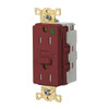 Hubbell Wiring Snapconnect Autoguard 15a 125v Hd Hosp Tr/Wr Gfci Recp Red