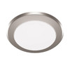 Seasons 7-Inch Round 12w Dimmable Integrated LED Surface Mount Disk Light With 5 CCT Selectable In Brushed Nickel