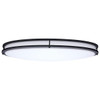SATCO Glamour LED 32 Inch Oval Flush Mount Black Finish  CCT Selectable
