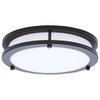 SATCO Glamour LED 10 Inch Flush Mount Black Finish  CCT Selectable