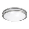 Seasons Carlisle 16-Inch Round 28w34w Dimmable Integrated LED Flush Mount Light With 3 CCT Selectable In Brushed Nickel