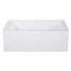 Kingston Brass Aqua Eden Vtap543022r 54" Acrylic Alcove Tub W/Right Hand Drain