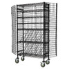 Quantum Storage Systems Mixed Mobile Wine Security Unit Black 36"W X 14"D X 69"H