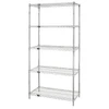 Quantum Storage Systems 5 Wire Shelf Starter Kit, 18" X 30" X 63", Chrome