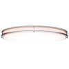 SATCO 32" LED Glamour Oval Flush Mount Ceiling Fixture, Brushed Nickel
