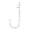 Oatey 3 In. X 7-1/2 In. DWV J-Hook - White 4/Bag