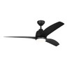Generation Lighting Coastal 54" Integrated LED Indoor/Outdoor Black Ceiling Fan
