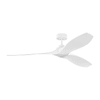 Generation Lighting Collins Coastal 60" Smart Home Ceiling Fan, Matte White
