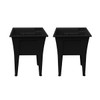 Rugged Tub 24"X22" Black Freestanding Utility/Laundry Sink (Pack Of 2)