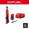 Milwaukee M12 Fuel 3/8" Ratchet Kit With Battery, Charger, And Bag