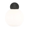Generation Lighting Toca 12" 1-Light Textured Black Wall Lantern With Bulb