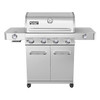 Monument Grills 4-Burner Propane Grill Stainless LED Controls Burners